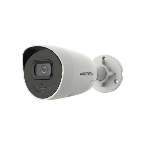 Cámara de red mini bullet fija con luz estroboscópica y advertencia audible Hikvision DS-2CD2046G2-IU/SL