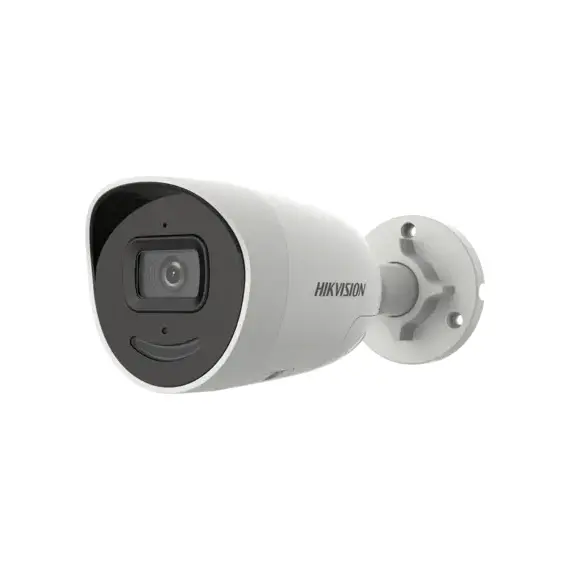 Cámara de red mini bullet fija con luz estroboscópica y advertencia audible Hikvision DS-2CD3056G2-IU/SL