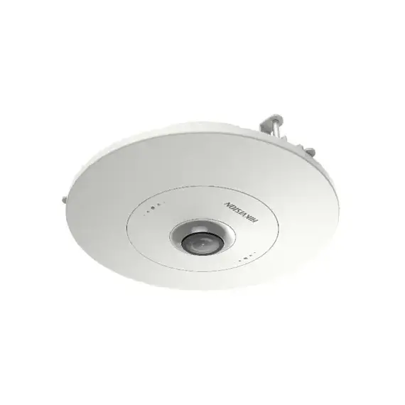 Hikvision DS-2CD6365G0E(-S)/RC, Cámara de Red Fisheye de 6 MP en Techo, 360° 0-zona ciega, Micrófono Incorporado