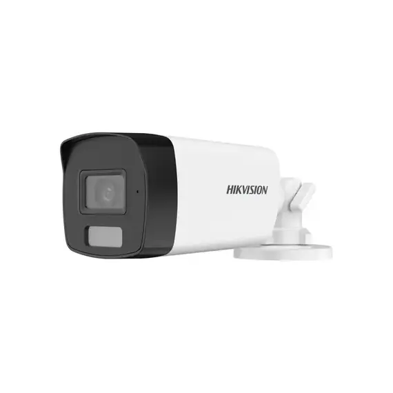 Cámara Bullet Hikvision DS-2CE17D0T-LFS 2MP con Audio y Luz Hibrida 1080p IR40m IP67