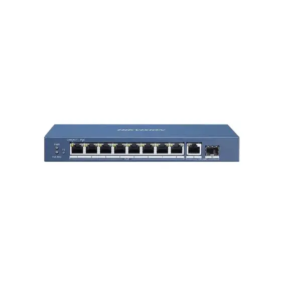 Switch Hikvision DS-3E0510P-E, 8 Port Gigabit Unmanaged POE