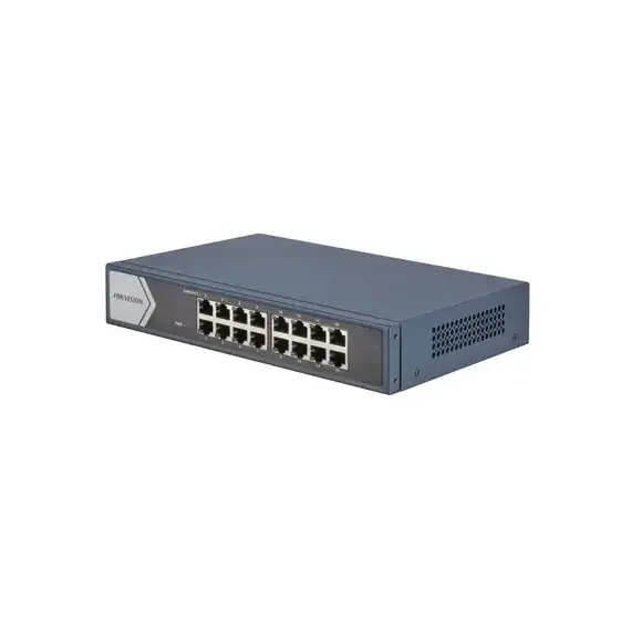 Switch Hikvision DS-3E0516-E(B) de 16 Puertos Gigabit Unmanaged