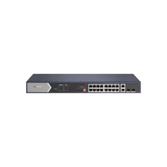 Switch Hikvision DS-3E0520HP-E, 16 Port Gigabit Unmanaged POE