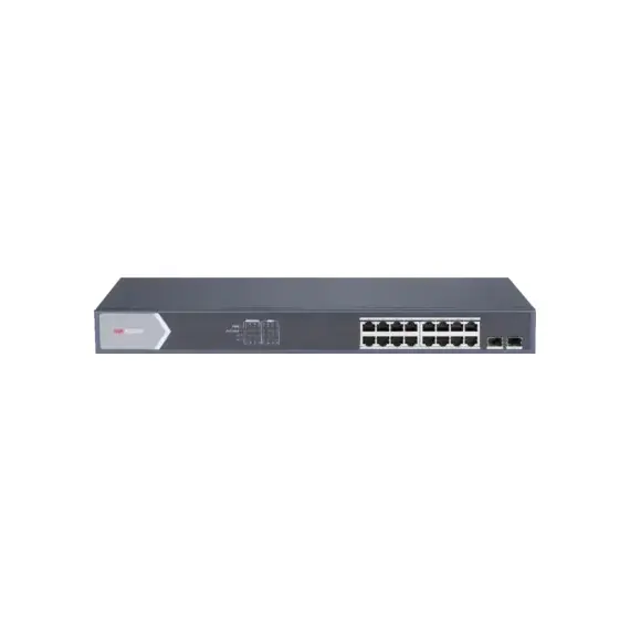 Switch POE inteligente de 16 puertos Gigabit Hikvision DS-3E1518P-SI