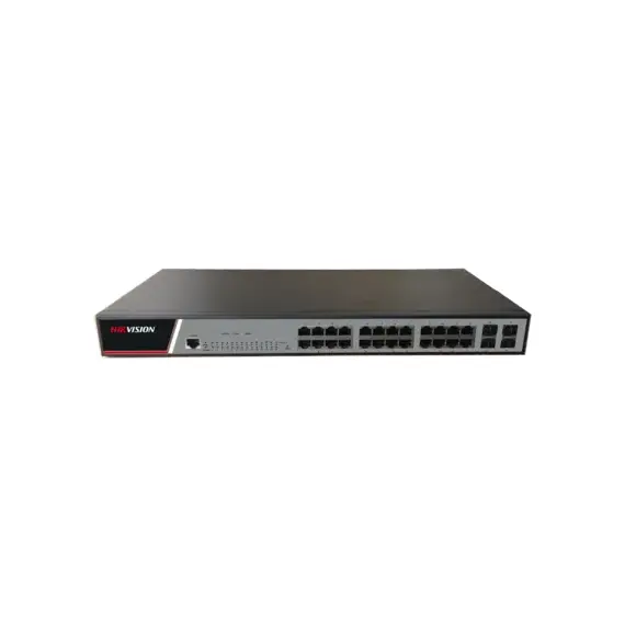 Switch Hikvision DS-3E2528 28 Port Gigabit Full Managed - Red y Transmisión