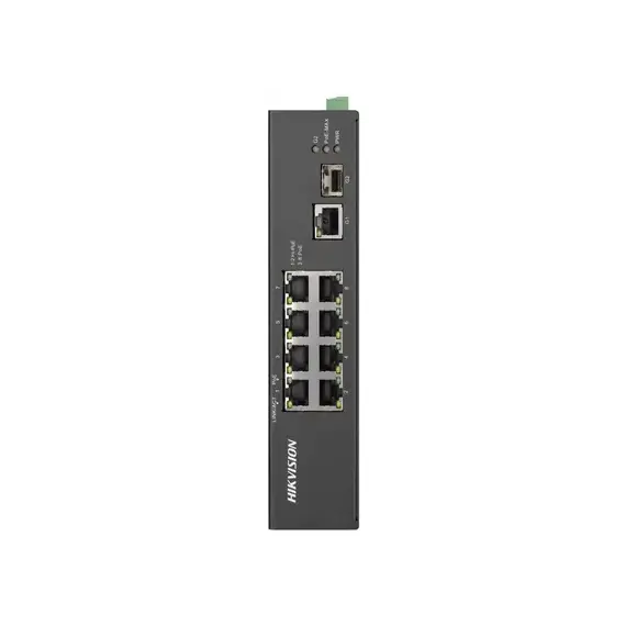 Switch PoE Hikvision DS-3T0310HP-E/HS, 8 Puertos Fast Ethernet sin Administración para Ambientes Hostiles