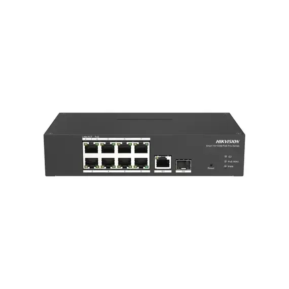 Switch Hikvision DS-3T1310P-SI/HS de 8 Puertos Fast Ethernet Smart Harsh POE