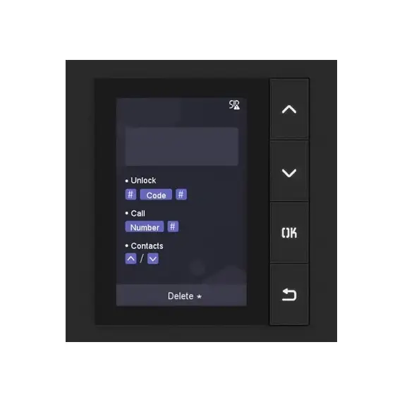 Hikvision DS-KD-DIS, KD8 Series Pro Modular Door Station - Intercomunicador con Display LCD de 3.5 pulgadas