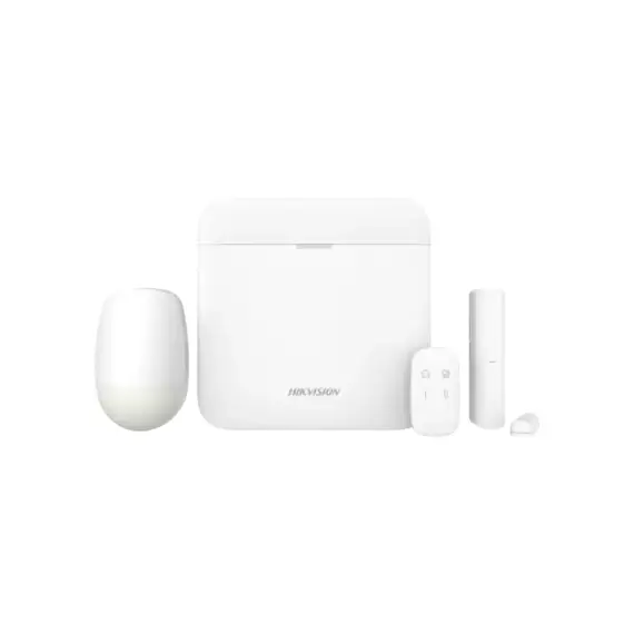 Kit de Alarma Hikvision DS-PWA48-Kit-WB con Panel, Sensor Magnético, Sensor de Movimiento y Llavero