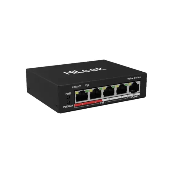 Switch POE Hikvision NS-0105P-35(B) de 4 Puertos Fast Ethernet